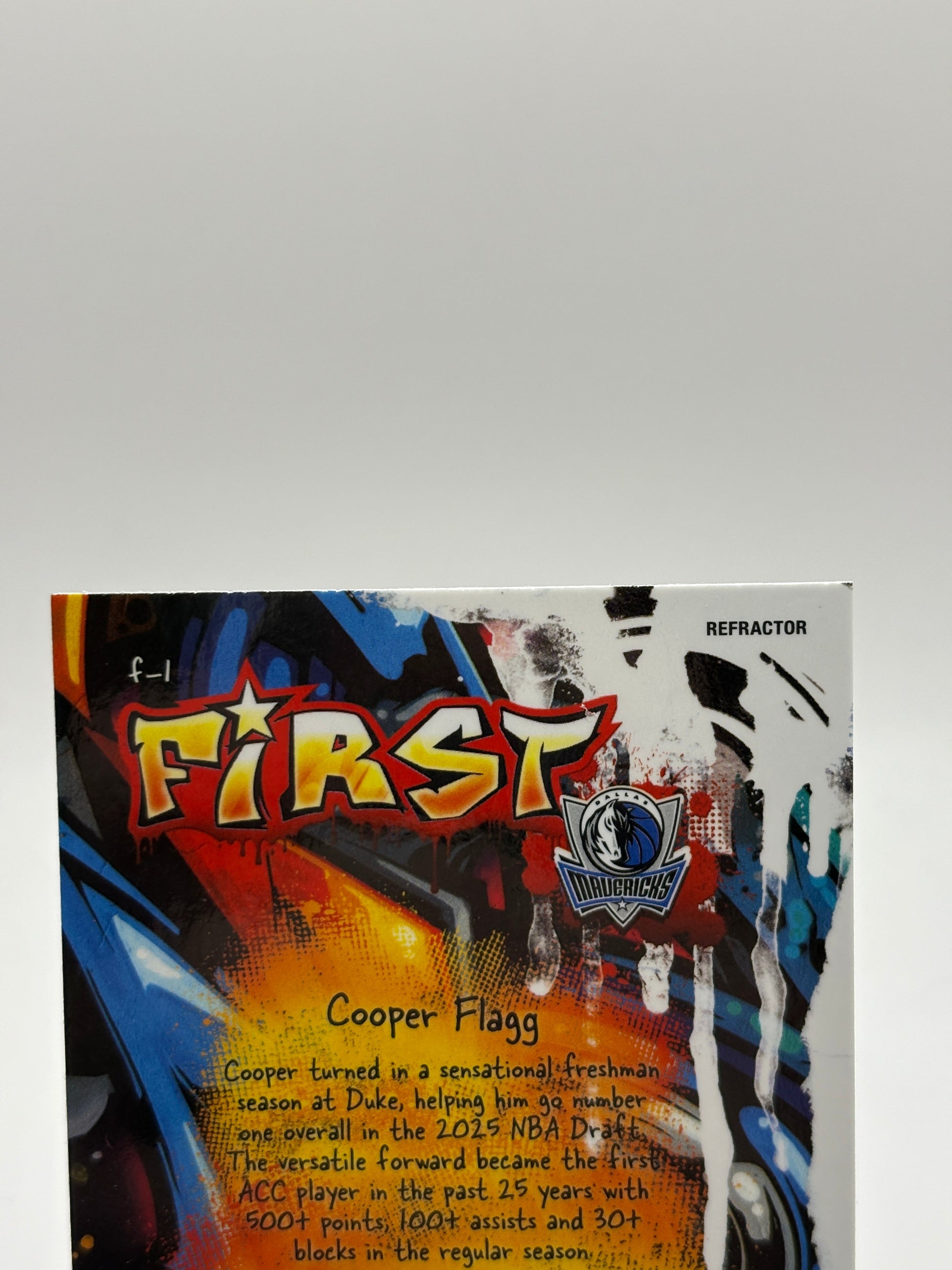 2025-26 Topps Finest Cooper Flagg Silver Refractor First RC Rookie #F-1 FRENLY BRICKS - Open 7 Days