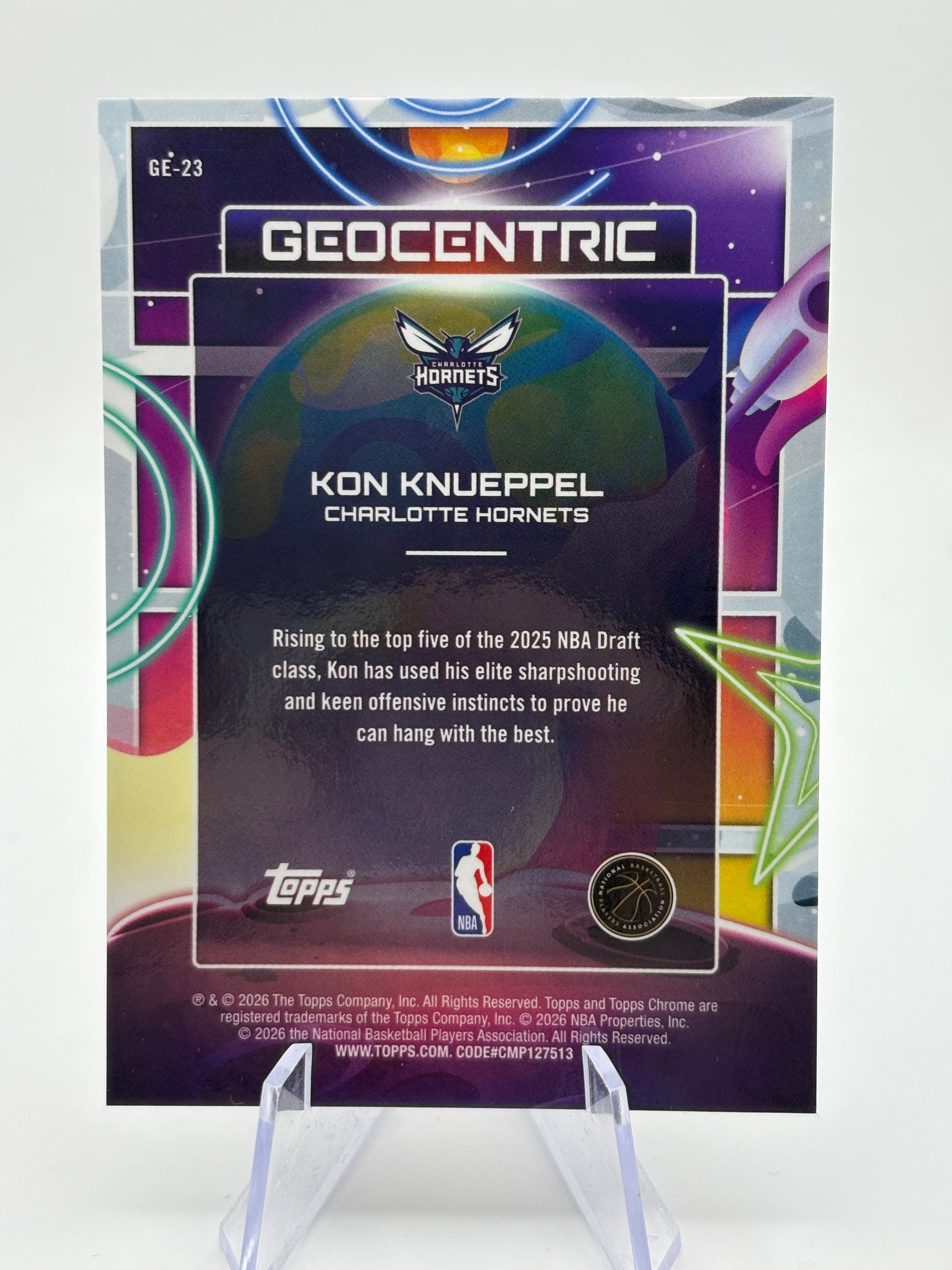 2026 Topps Cosmic Chrome Kon Knueppel #GE-23 Geocentric Rookie RC Case Hit SSP FRENLY BRICKS - Open 7 Days