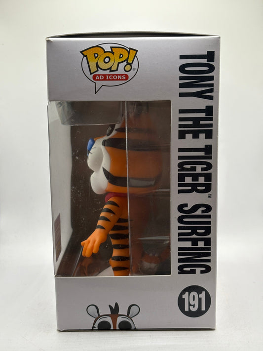 Funko POP! Ad Icons Frosted Flakes #191 Tony The Tiger Surfing 2023 Summer Con FRENLY BRICKS - Open 7 Days