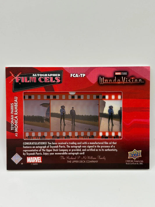 2022 Upper Deck Marvel Wandavision Autographed Film Cels - Teyonah Parris Monica FRENLY BRICKS - Open 7 Days