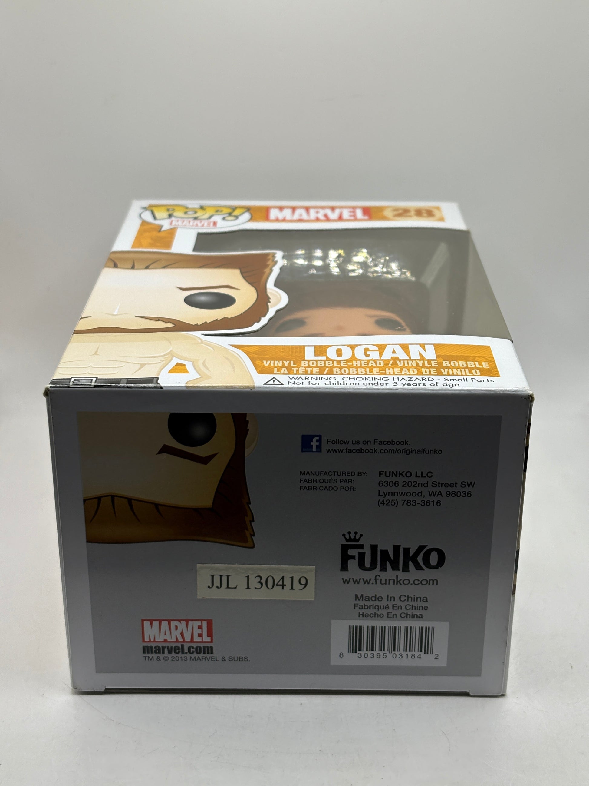 Funko POP! Marvel #28 Logan Vinyl Bobble-Head Manufacturer Error FRENLY BRICKS - Open 7 Days