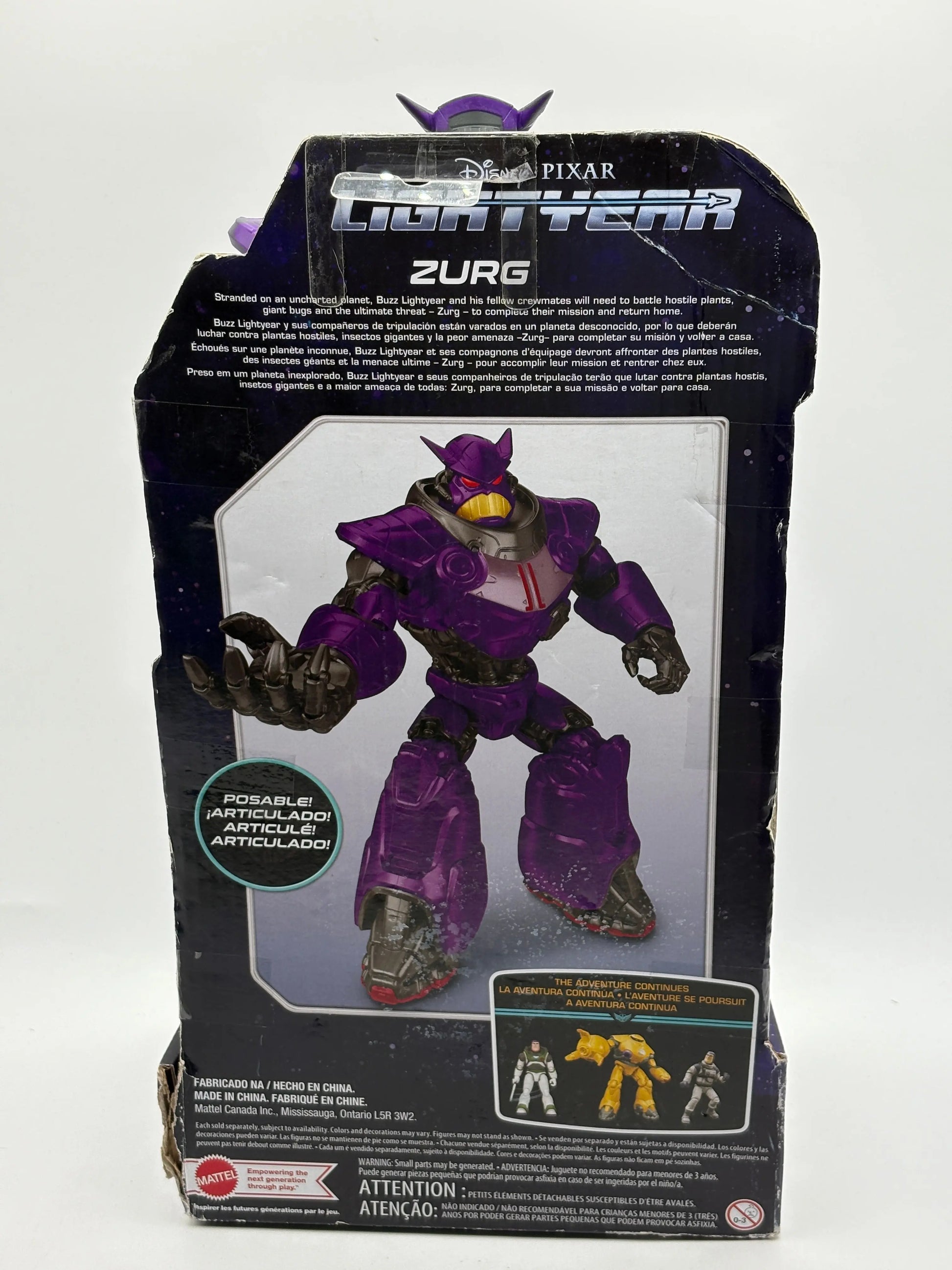 Disney Pixar Lightyear Large Scale Zurg 11" Action Figure 11 Joints FRENLY BRICKS - Open 7 Days