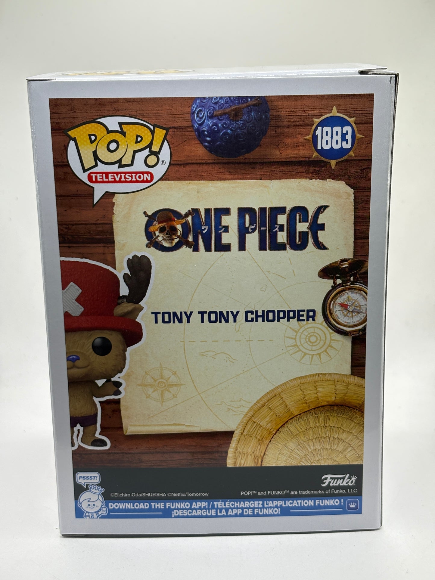 Funko POP! Television One Piece #1883 Tony Tony Chopper Flocked Vinyl Figure