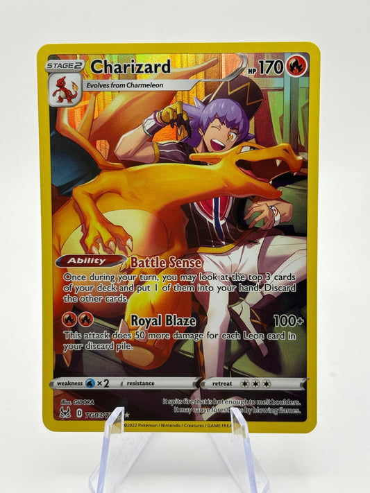 Pokemon TCG Lost Origin - Charizard TG03/TG30 Trainer Gallery LP FRENLY BRICKS - Open 7 Days