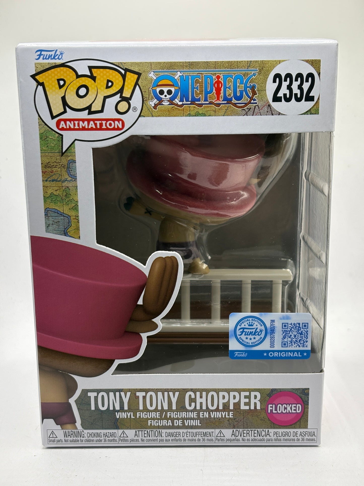 Funko POP! Animation One Piece #2332 Tony Tony Chopper Flocked Vinyl Figure