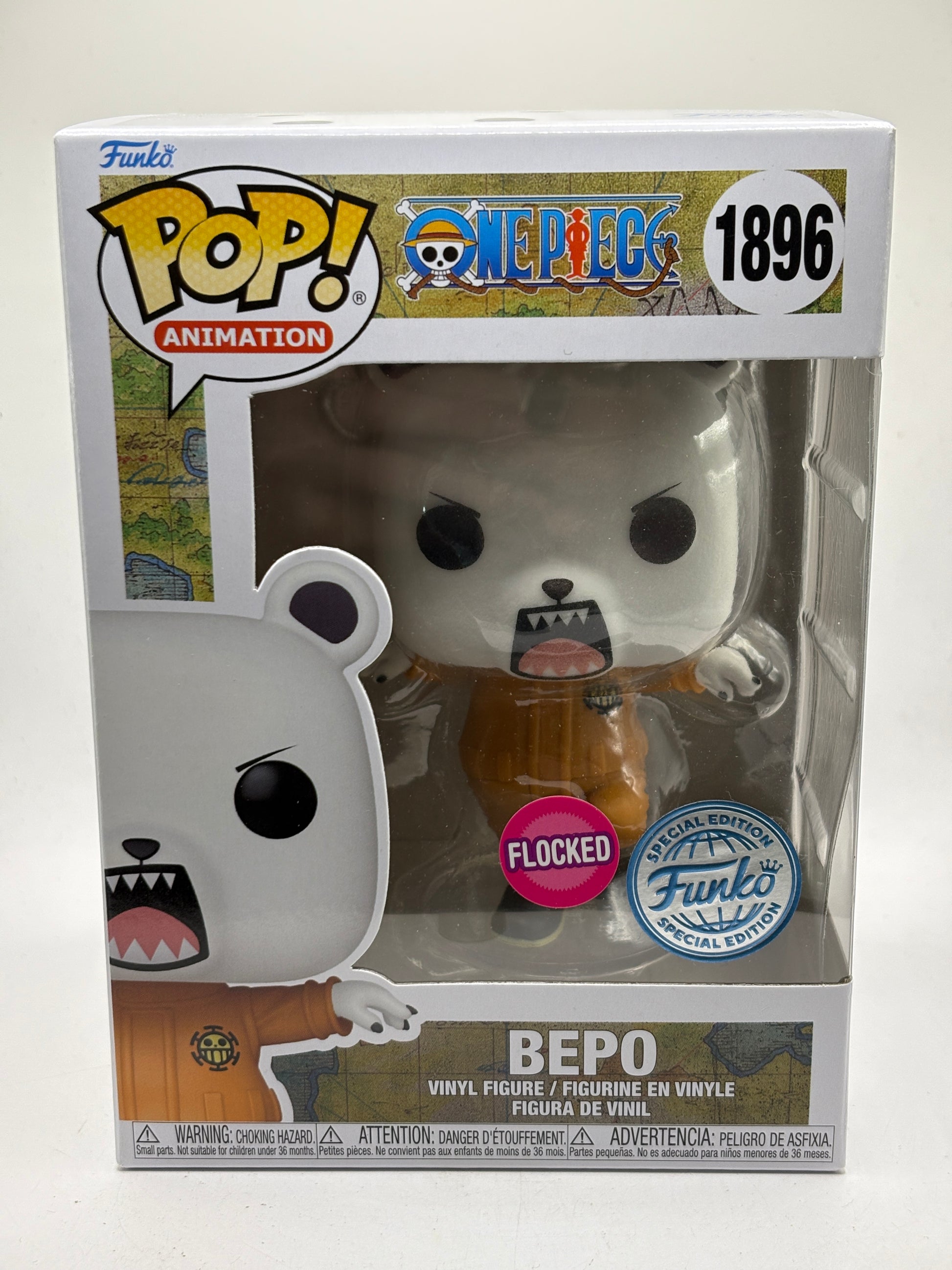Funko POP! Animation One Piece #1896 Bepo Flocked Special Edition image 1