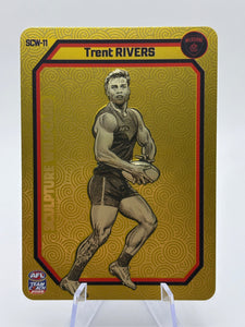 2026 AFL Teamcoach Trent Rivers Gold Sculpture Wildcard SCW-11