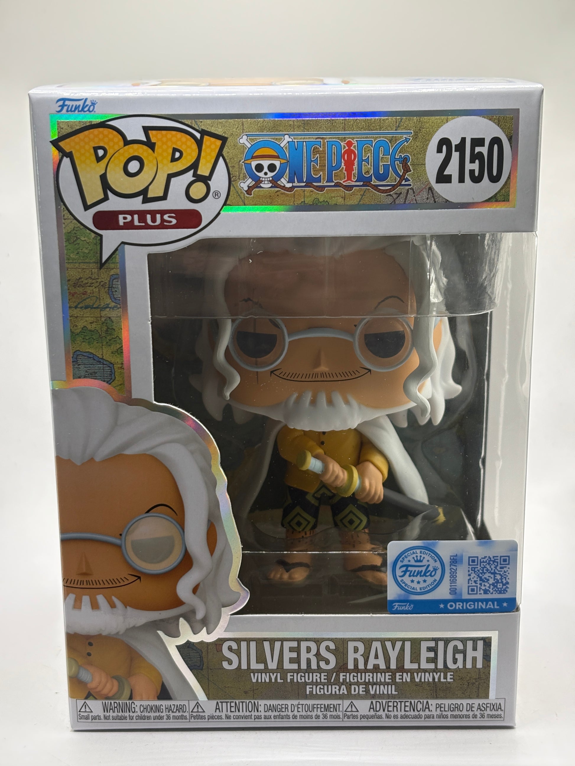 Funko POP! Plus One Piece #2150 Silvers Rayleigh Vinyl Figure image 1