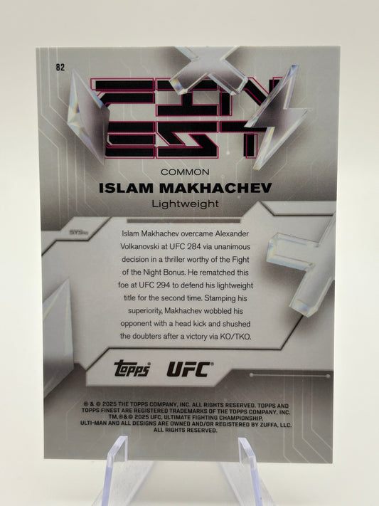 2025 Topps Finest UFC Islam Makhachev  Common Refractor /25 FRENLY BRICKS - Open 7 Days