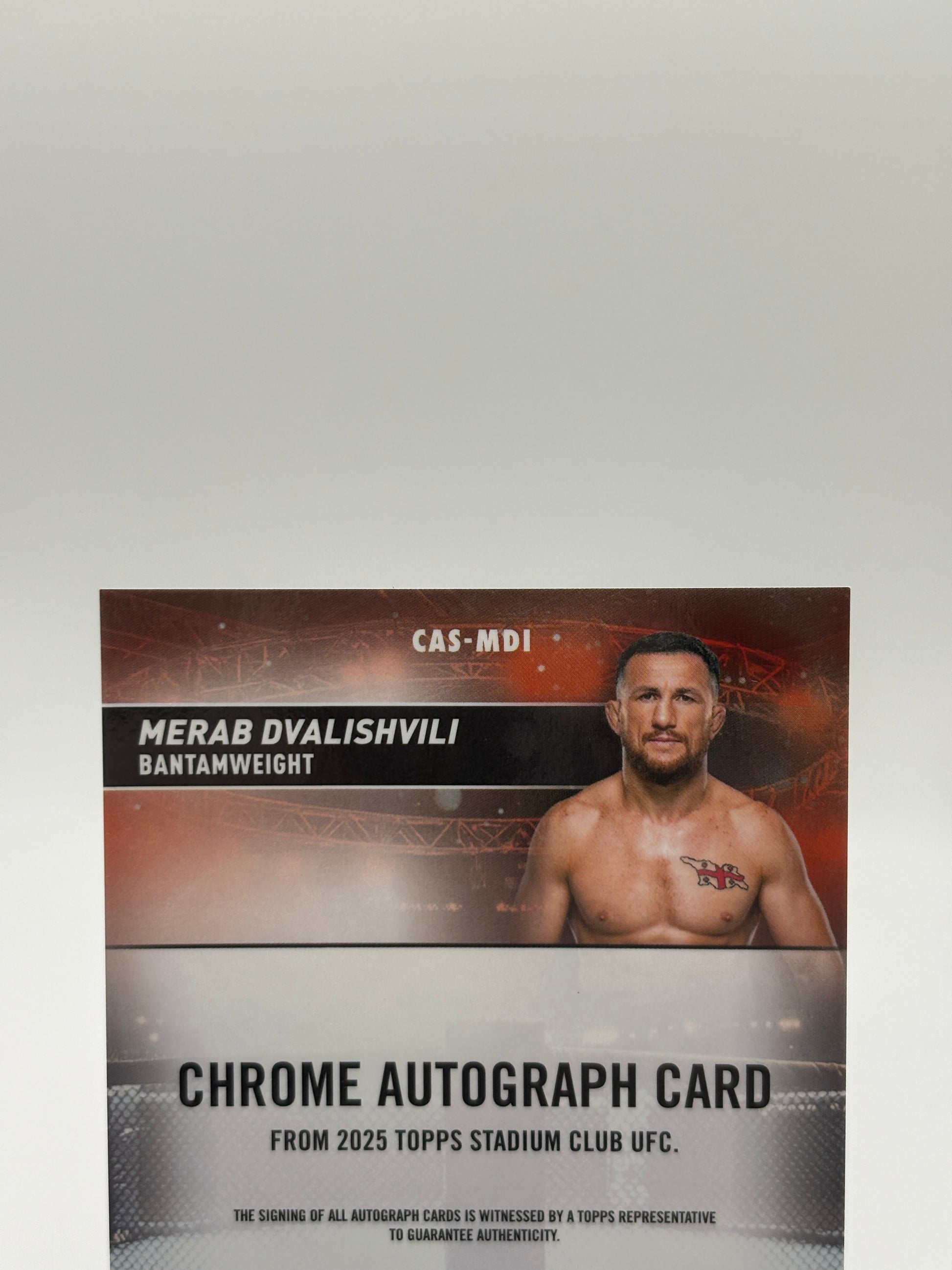 2025 Topps Stadium Club Chrome UFC Merab Dvalishvili #CAS-MDI Refractor Auto FRENLY BRICKS - Open 7 Days