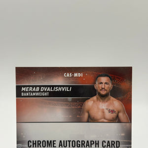 2025 Topps Stadium Club Chrome UFC Merab Dvalishvili #CAS-MDI Refractor Auto FRENLY BRICKS - Open 7 Days