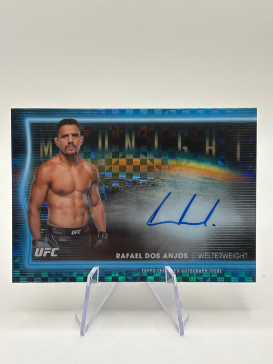 2025 Topps Midnight UFC - Horizon Signatures Rafael Dos Anjos Auto Blue 25/25 Book End FRENLY BRICKS - Open 7 Days