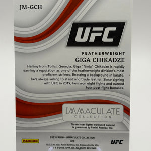 2023 Panini Immaculate UFC Jumbo Memorabilia Jersey /10 Giga Chikadze FRENLY BRICKS - Open 7 Days