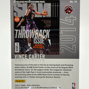 2020-21 Panini NBA Hoops Vince Carter SLAM Insert #14 FRENLY BRICKS - Open 7 Days