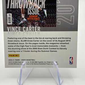 2020-21 Panini NBA Hoops Vince Carter SLAM Insert #14 FRENLY BRICKS - Open 7 Days