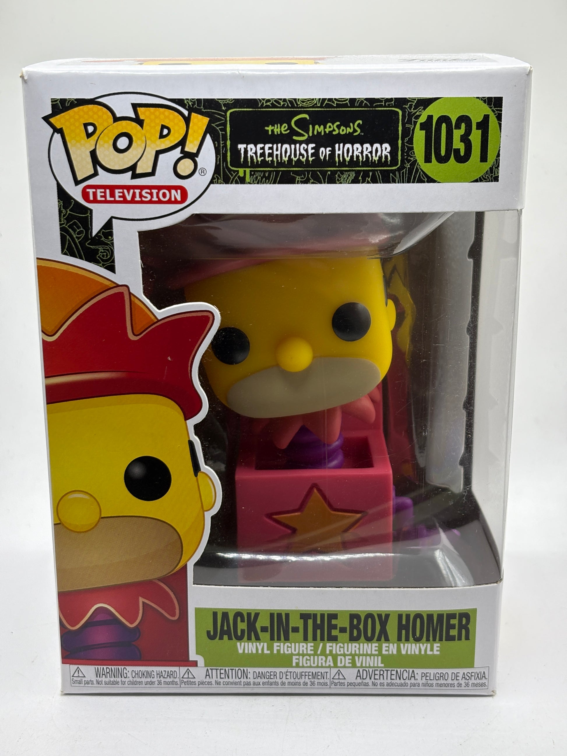 Funko POP! Television Simpsons #1031 Jack in the Box Homer Vinyl Figure image 1