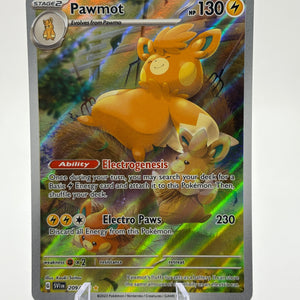 Pokemon TCG Scarlet Violet Base - Pawmot 209/198 Illustration Rare NM FRENLY BRICKS - Open 7 Days