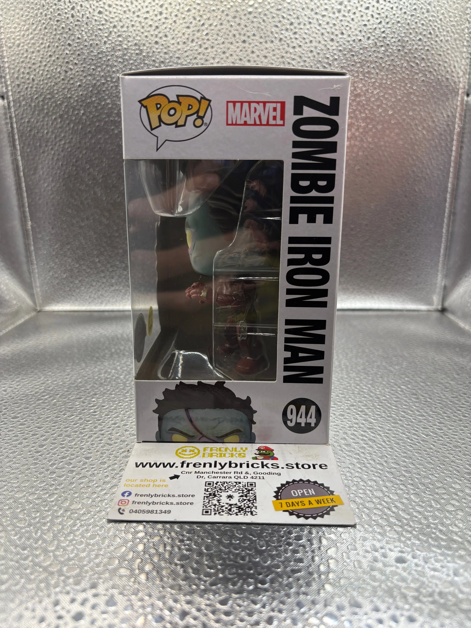 FUNKO Pop Vinyl Zombie Iron Man 944 Glow FRENLY BRICKS - Open 7 Days