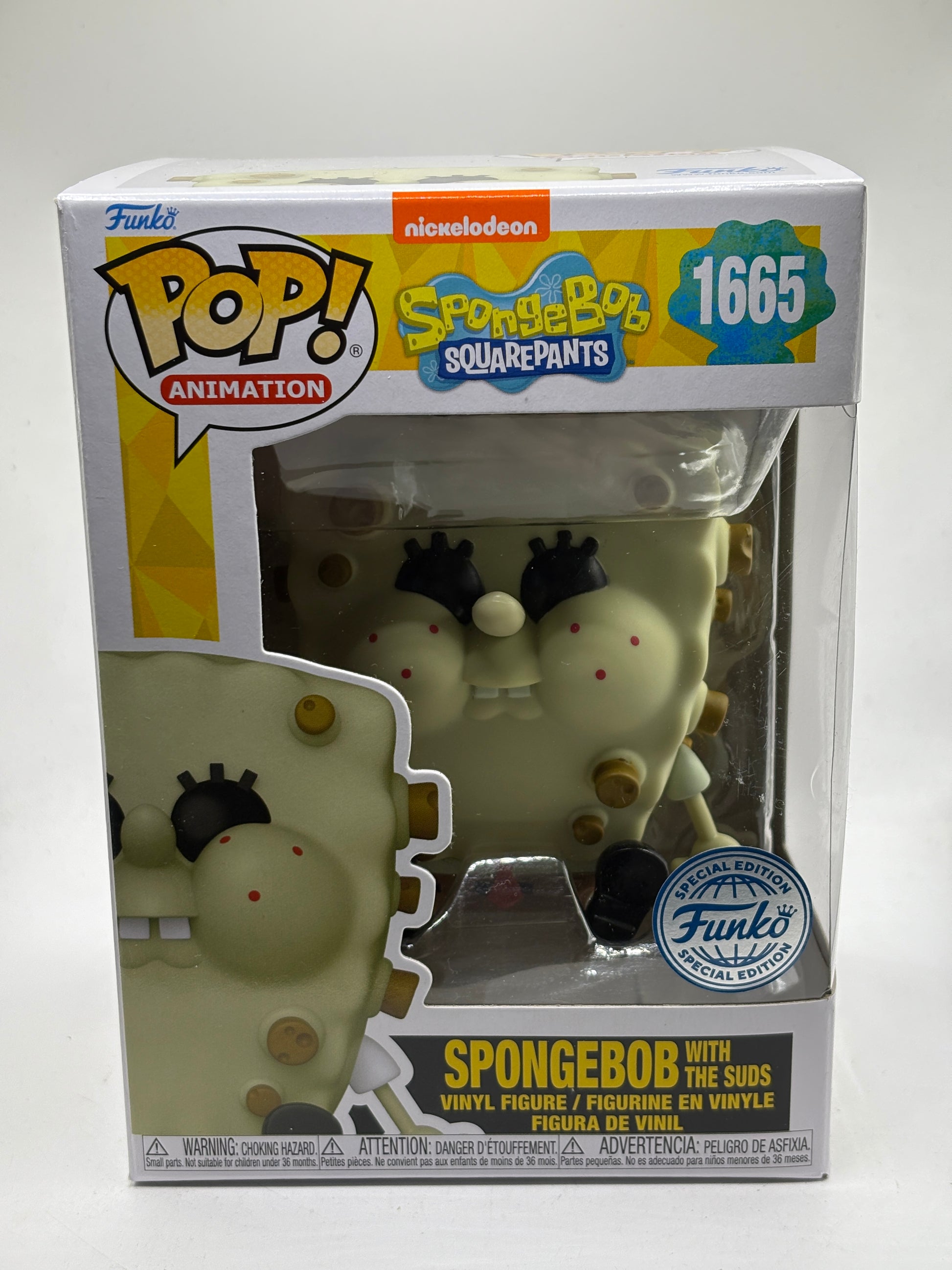 Funko POP! Animation Spongebob #1665 Spongebob with the Suds Vinyl Figure image 1