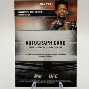 Vinicius Oliveira 2025 Topps Stadium Club UFC Rookie AUTO FRENLY BRICKS - Open 7 Days