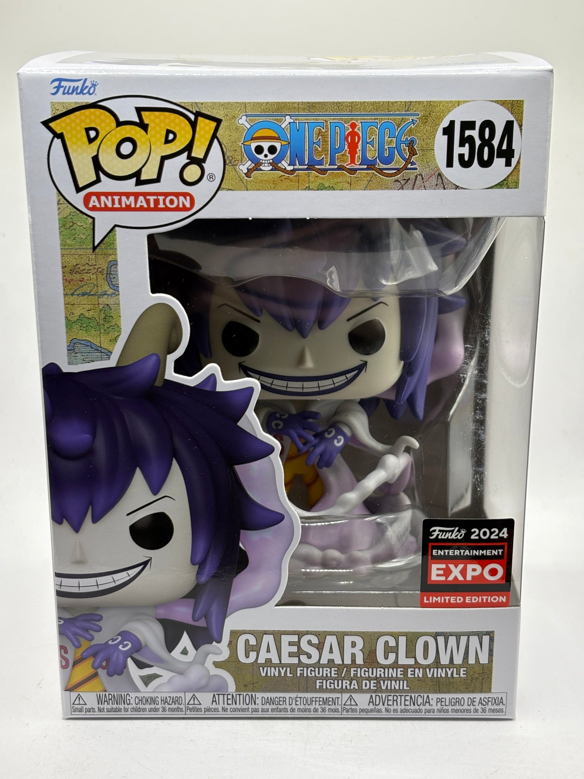 Funko POP! Animation One Piece #1584 Caesar Clown 2024 Entertainment Expo image 1