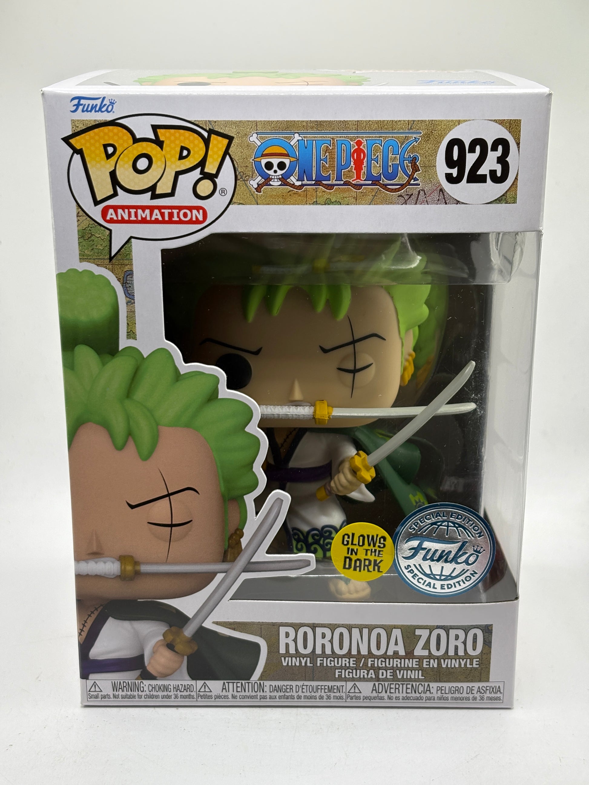 Funko POP! Animation One Piece #923 Roronoa Zoro Glow Special Edition image 1
