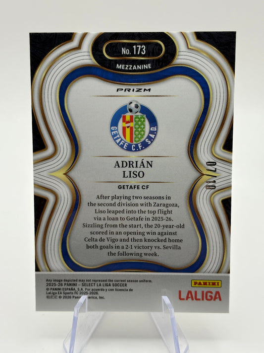 2025-26 Select La Liga Gold Wave /10 Adrian  Liso Getafe FC RC FRENLY BRICKS - Open 7 Days