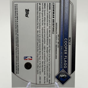 2025-26 Bowman Chrome Cooper Flagg Rookie Base #BCV-1 Mavericks (RC) FRENLY BRICKS - Open 7 Days