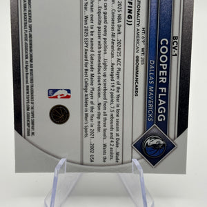 2025-26 Bowman Chrome Cooper Flagg Rookie Base #BCV-1 Mavericks (RC) FRENLY BRICKS - Open 7 Days
