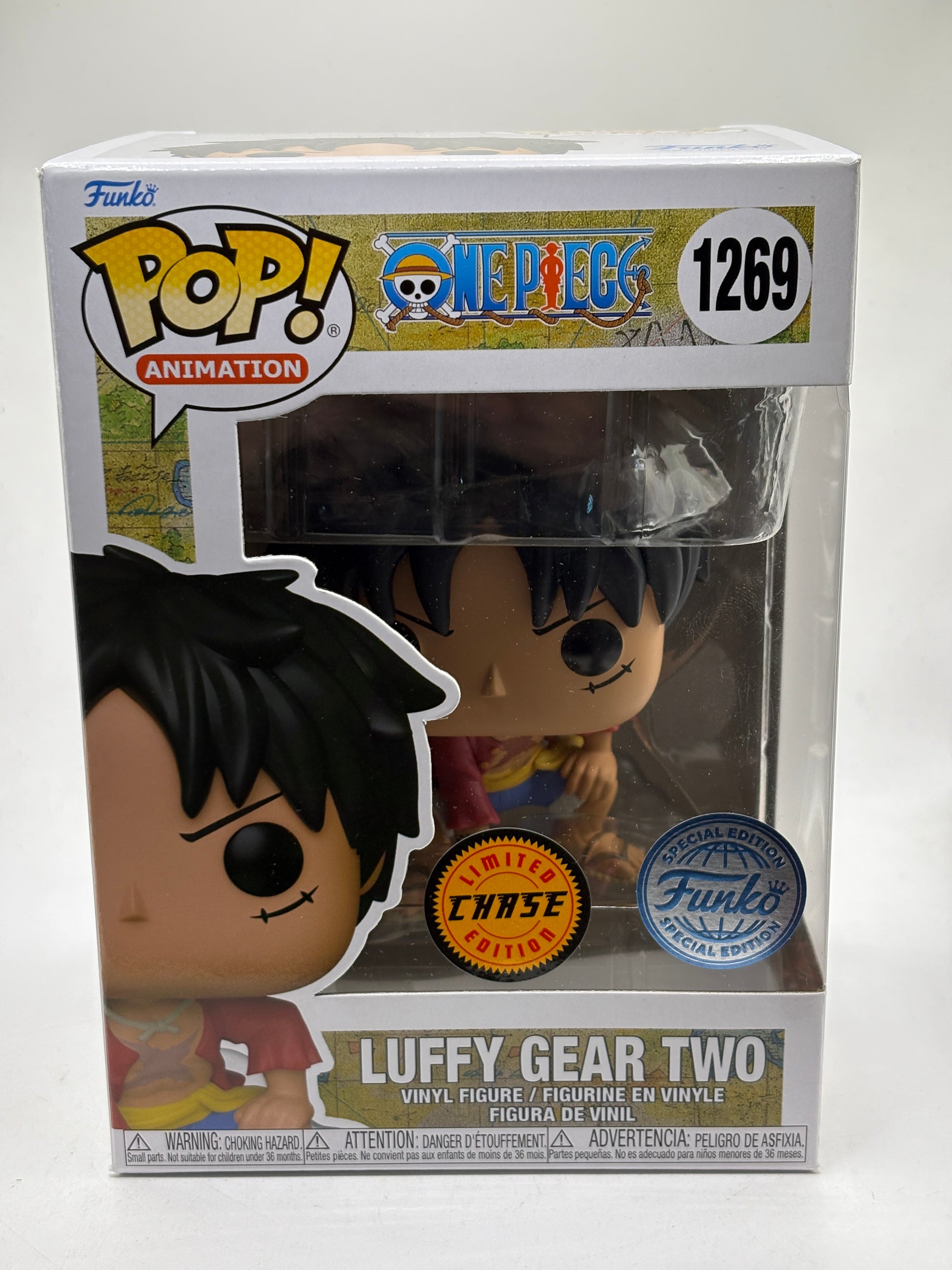 Funko POP! Animation One Piece #1269 Luffy Gear Two Limited Chase Edition image 1