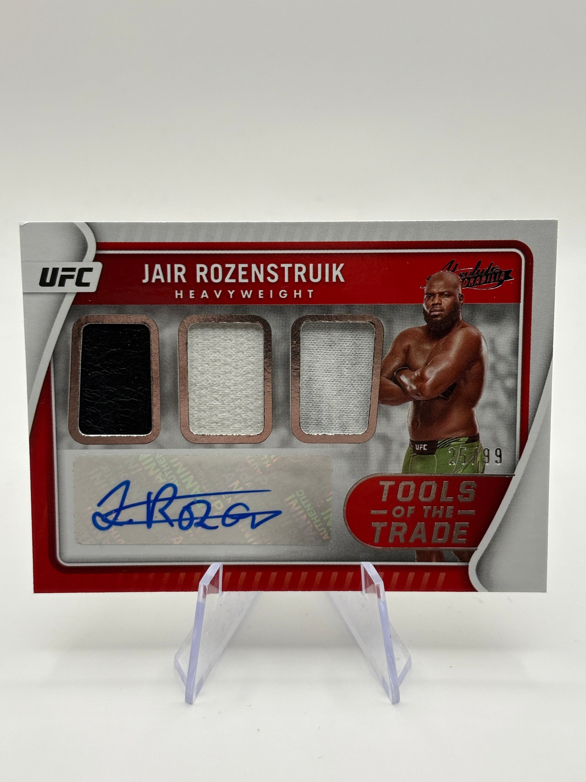 Jair Rozenstruik 2022 Chronicles UFC Tools of the Trade Auto Relic Patch /99 FRENLY BRICKS - Open 7 Days