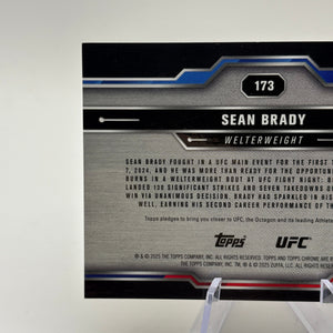 2025 Topps Chrome UFC Sean Brady Gold Refractor /50 UFC #173 FRENLY BRICKS - Open 7 Days