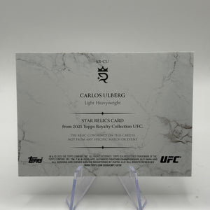 Carlos Ulberg 2025 Topps Royalty UFC Star Relic /99 Patch FRENLY BRICKS - Open 7 Days