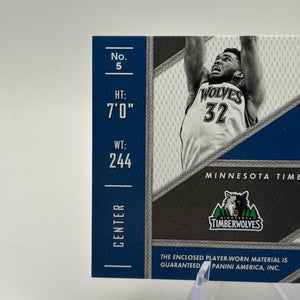 2015-16 Panini Threads Rookie Threads Insert #5 KARL-ANTHONY TOWNS Patch Card RC FRENLY BRICKS - Open 7 Days