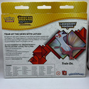 Pokemon TCG Sun & Moon Dragon Majesty Latias Pin Collection Box Factory Sealed FRENLY BRICKS - Open 7 Days