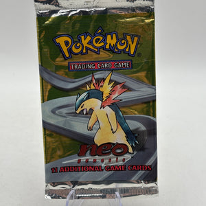 Pokemon TCG 2000 Neo Genesis EMPTY Booster Pack Typhlosion Art FRENLY BRICKS - Open 7 Days