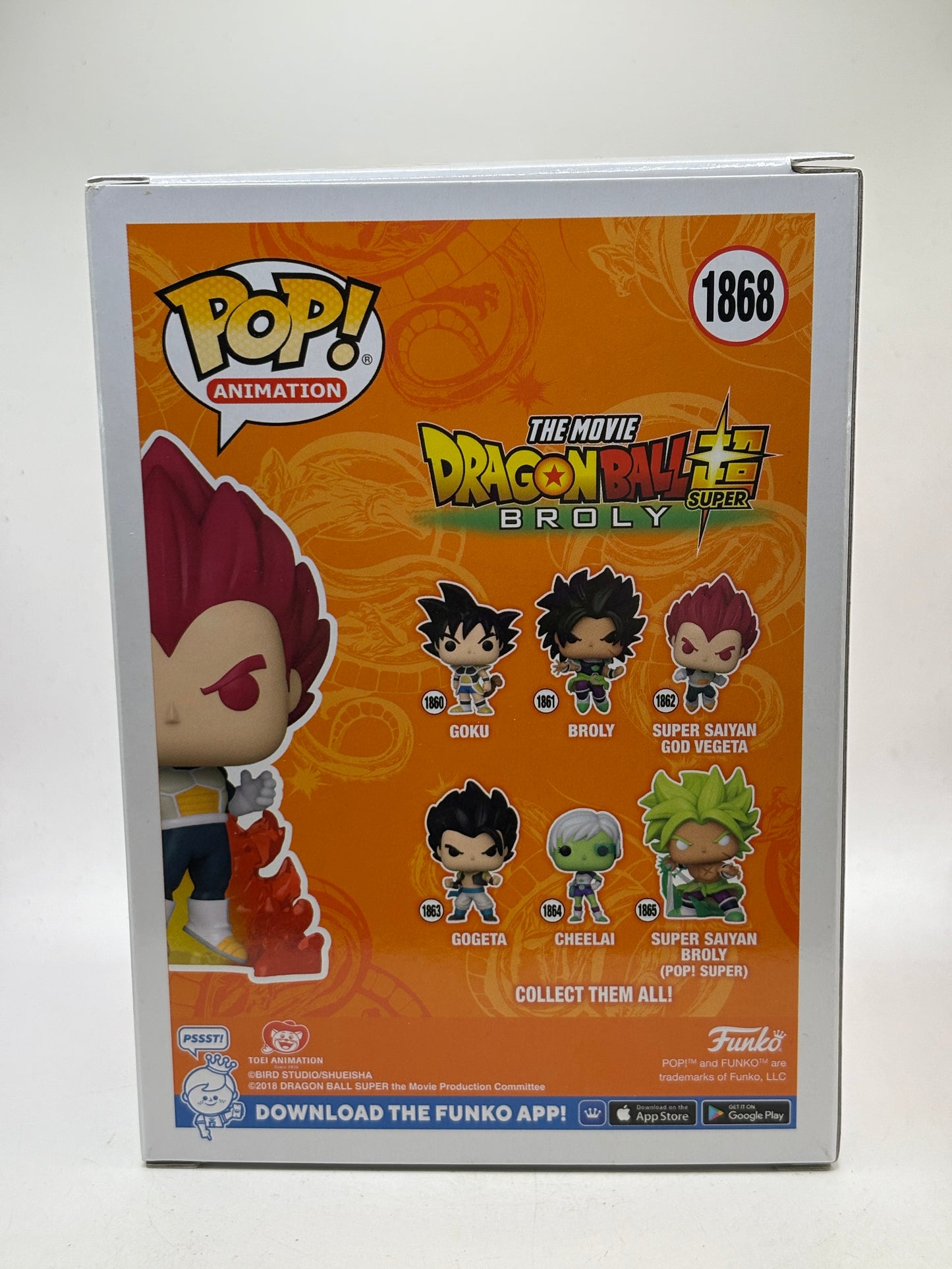 Funko POP! Animation Dragon Ball Super #1868 Super Saiyan God Vegeta SE