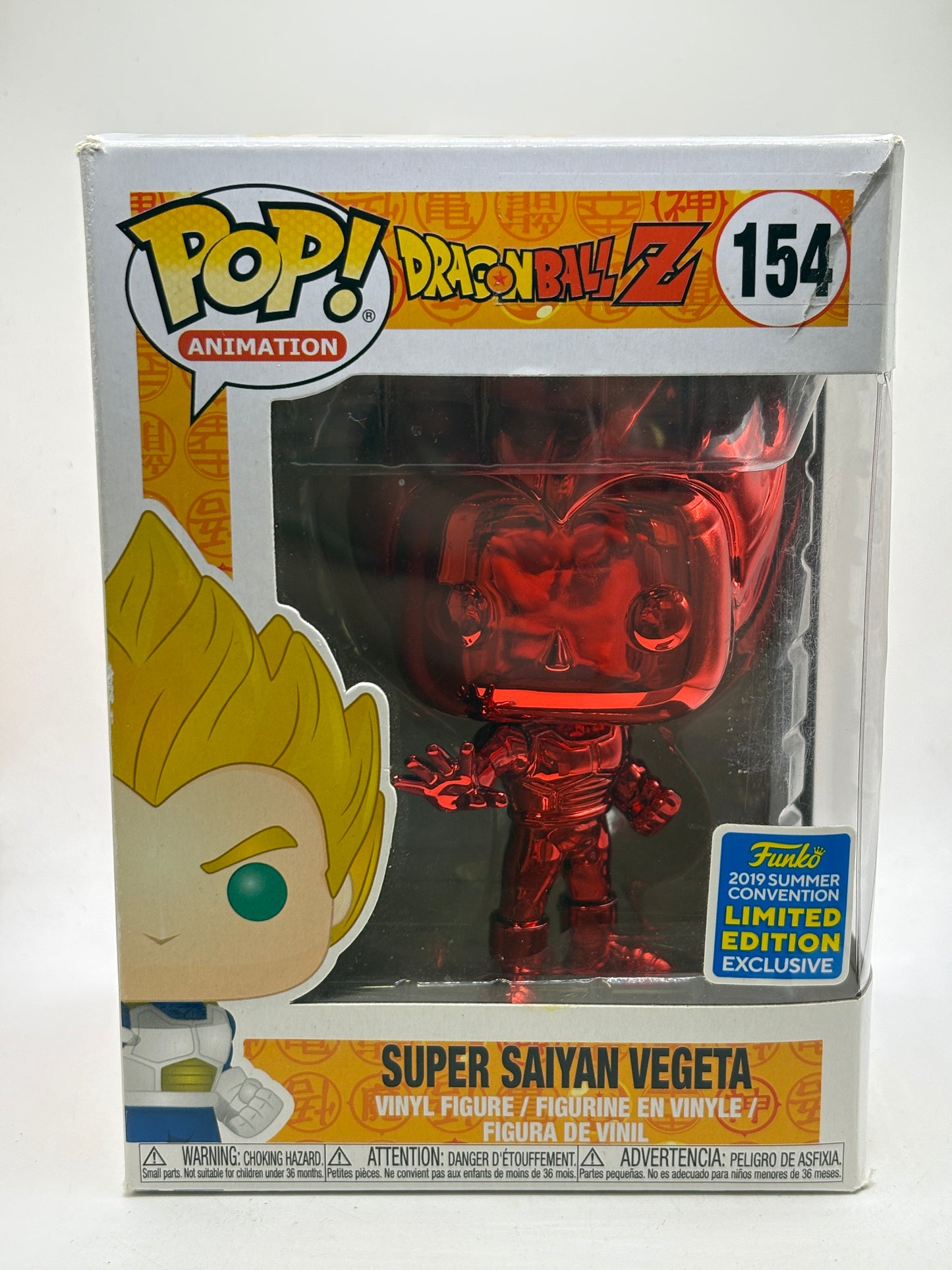Funko POP! Animation Dragon Ball Z #154 Super Saiyan Vegeta 2019 Summer DMG