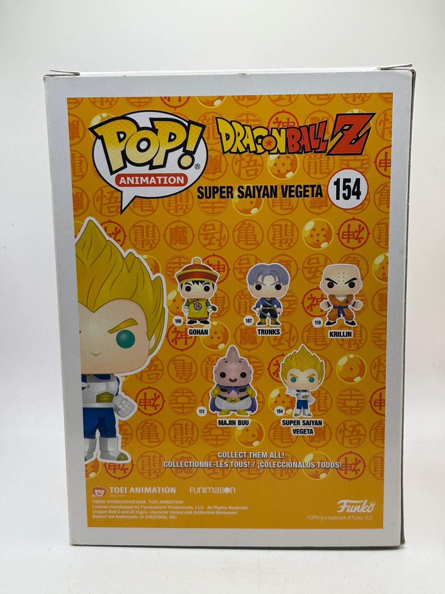 Funko POP! Animation Dragon Ball Z #154 Super Saiyan Vegeta 2019 Summer DMG