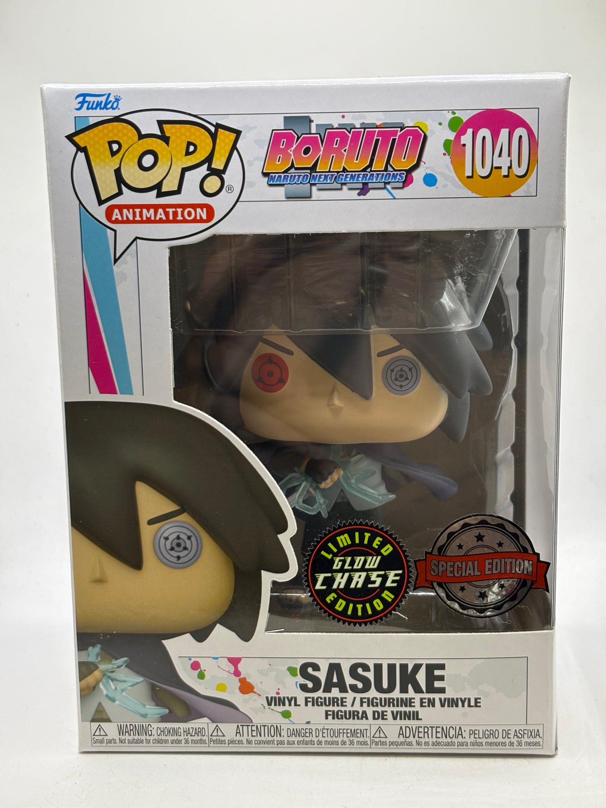 Funko POP! Animation Boruto #1040 Sasuke Limited Glow Chase SE image 1