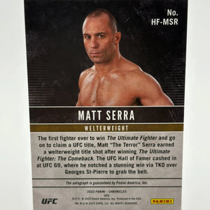 2018 UFC Hall of Fame Autographs Matt Serra Auto FRENLY BRICKS - Open 7 Days