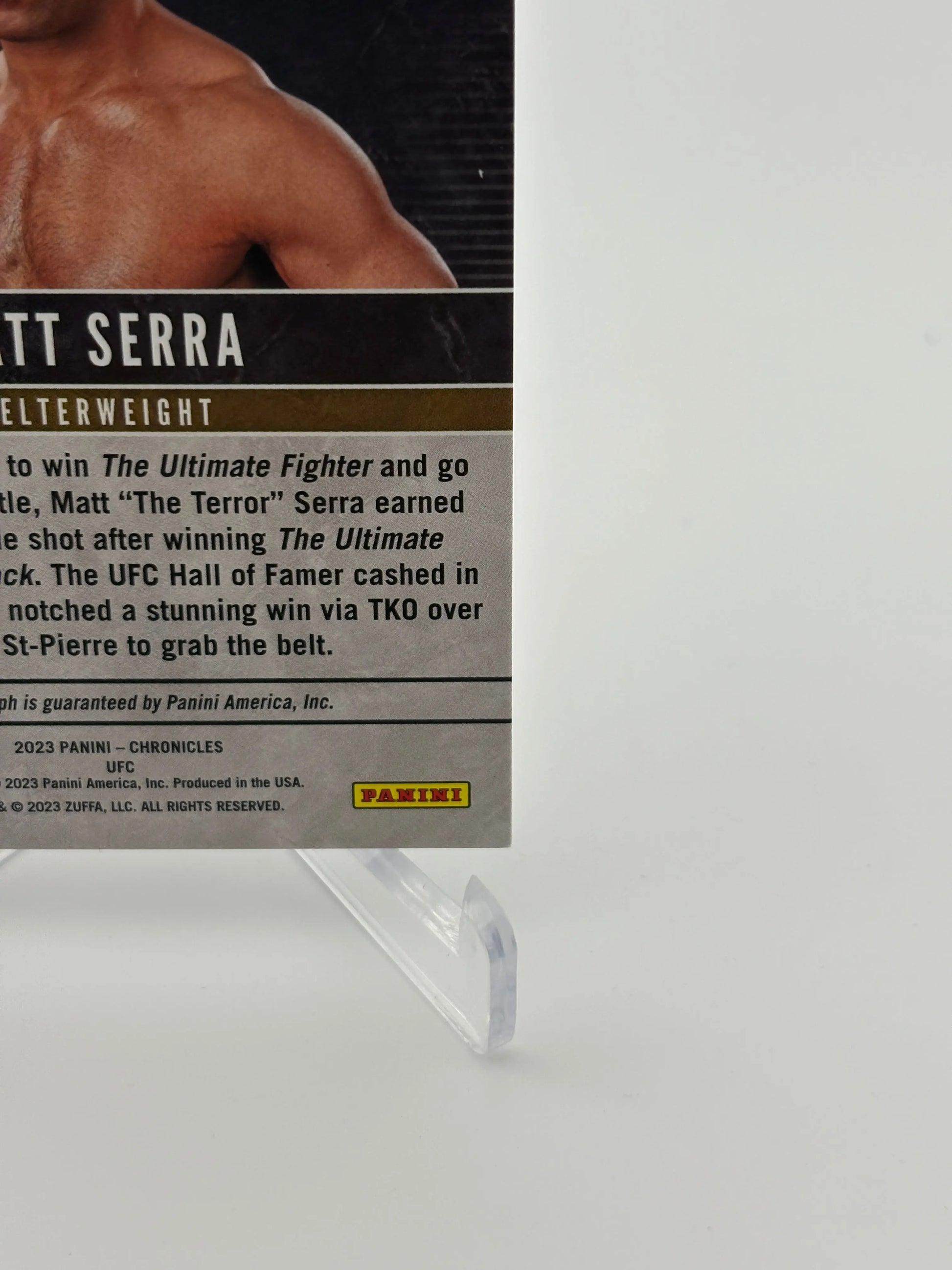 2018 UFC Hall of Fame Autographs Matt Serra Auto FRENLY BRICKS - Open 7 Days