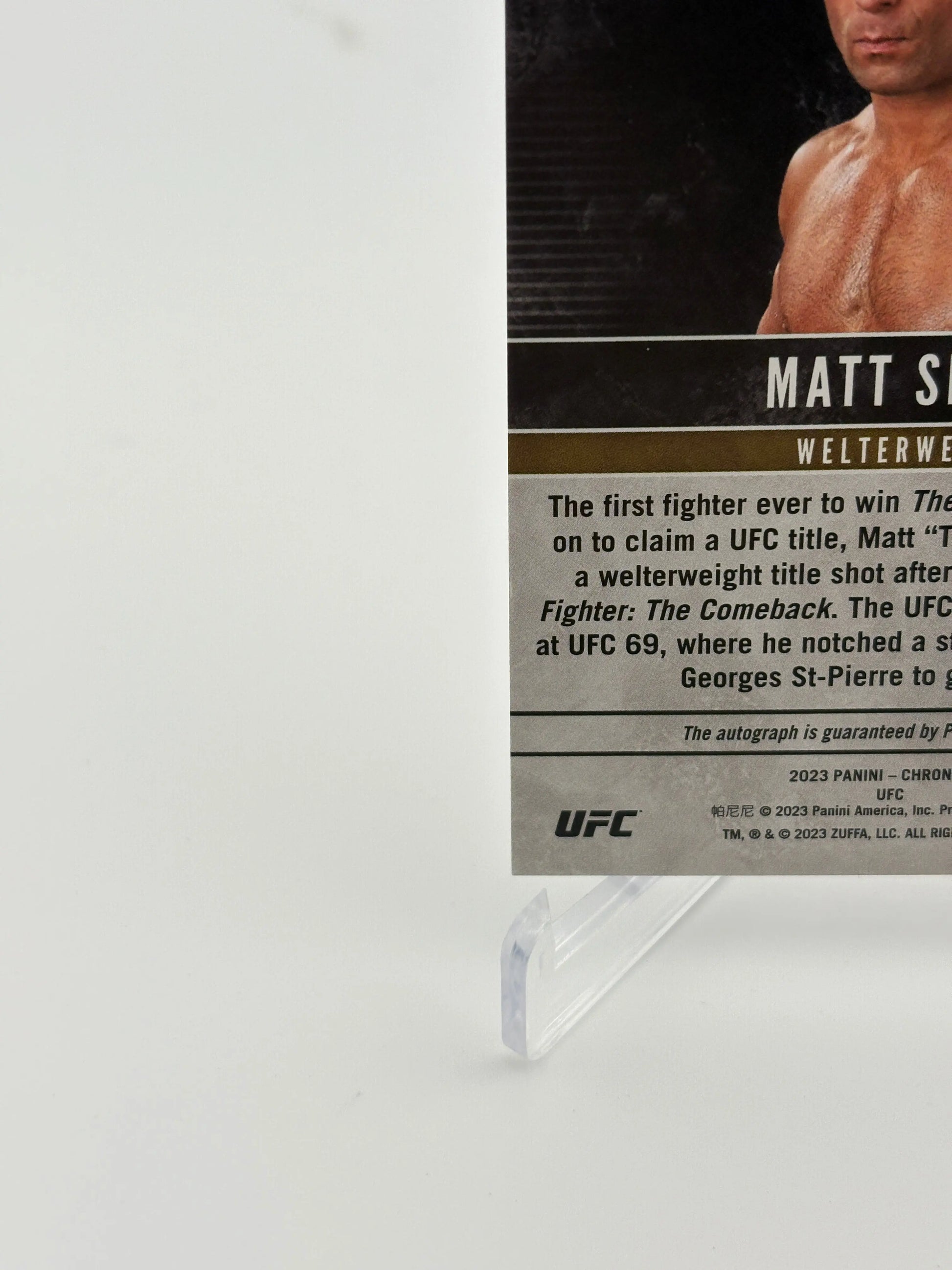 2018 UFC Hall of Fame Autographs Matt Serra Auto FRENLY BRICKS - Open 7 Days