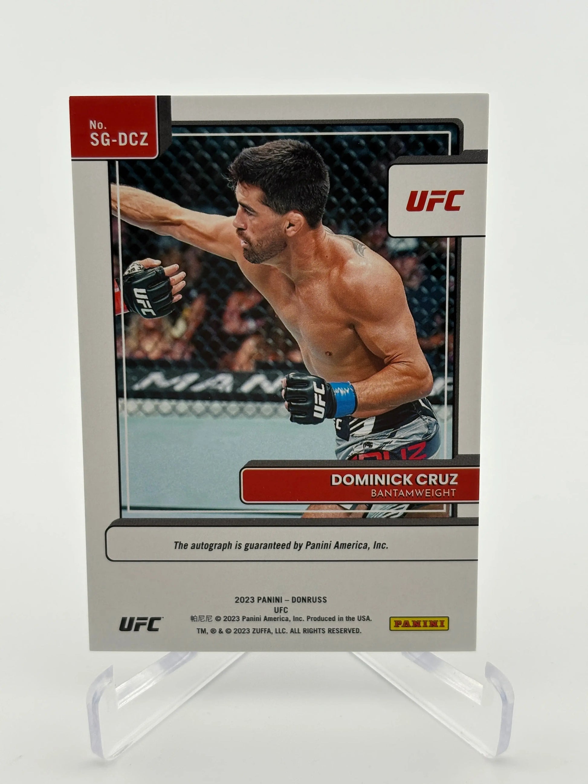 2023 UFC Donruss Dominick Cruz Signature Series Auto FRENLY BRICKS - Open 7 Days