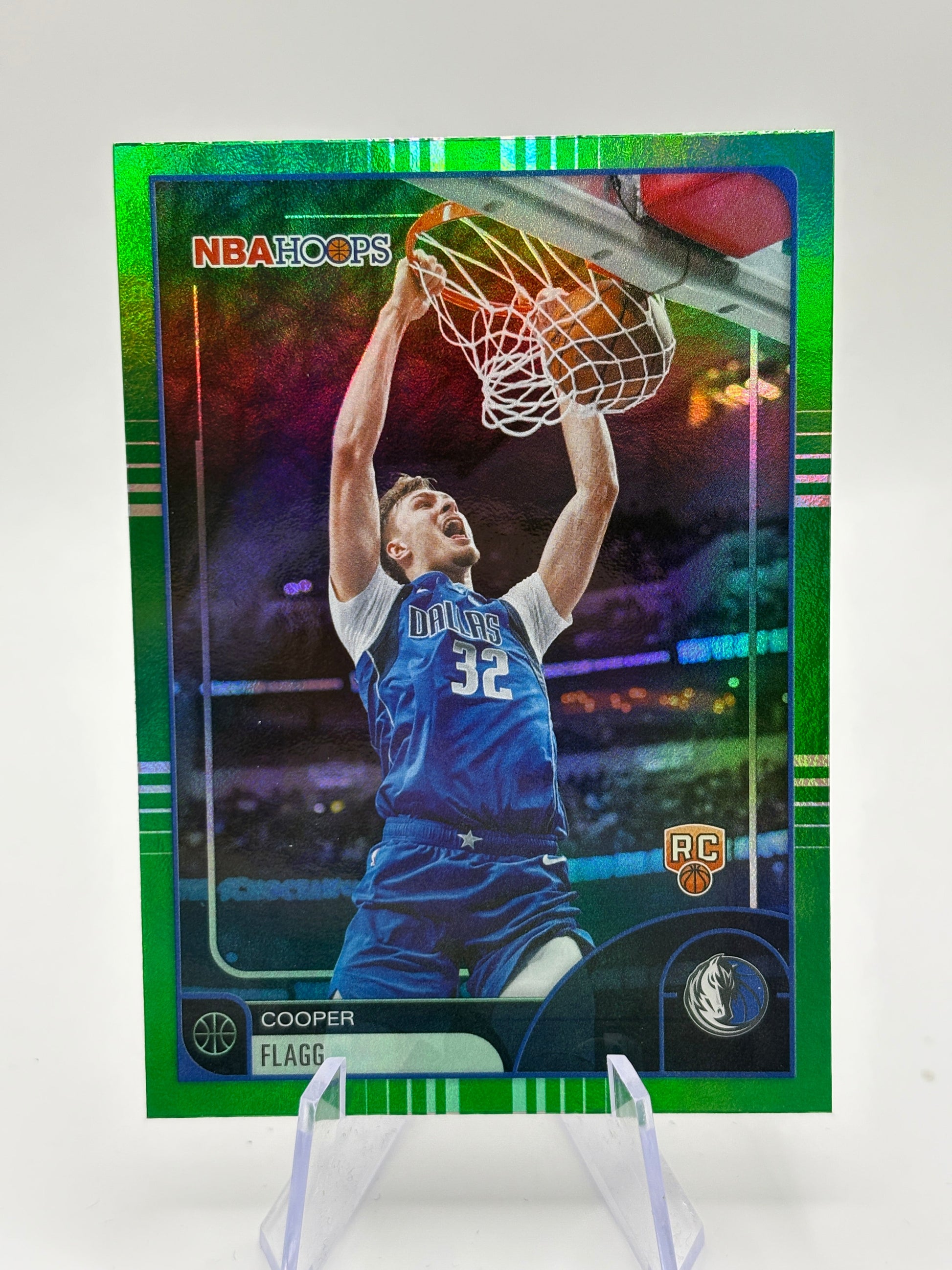 2025-26 Topps NBA Hoops Cooper Flagg #35 Green Hoops Rookie RC FRENLY BRICKS - Open 7 Days