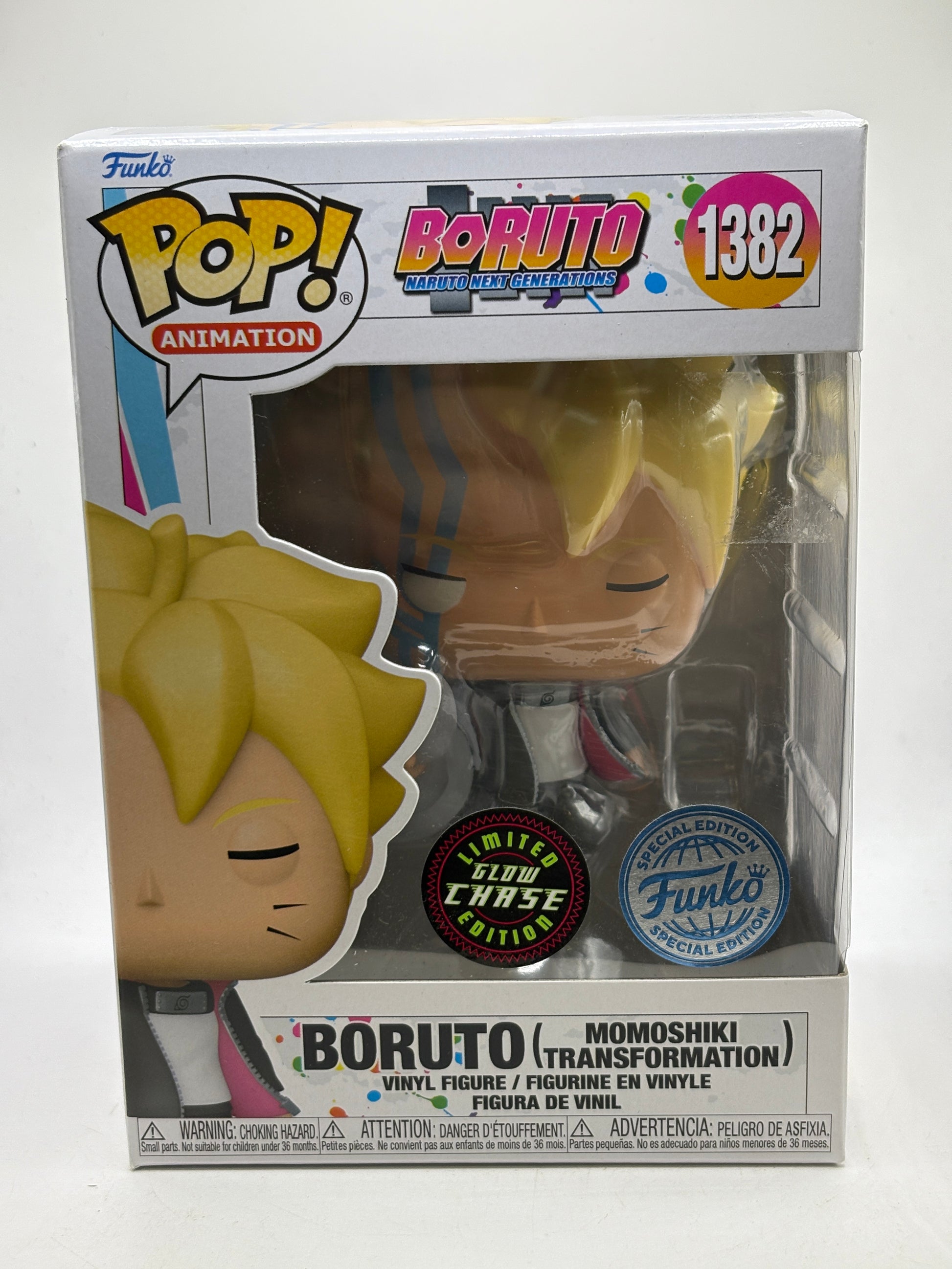 Funko POP! Animation Boruto #1382 Boruto Momoshiki Limited Glow Chase image 1