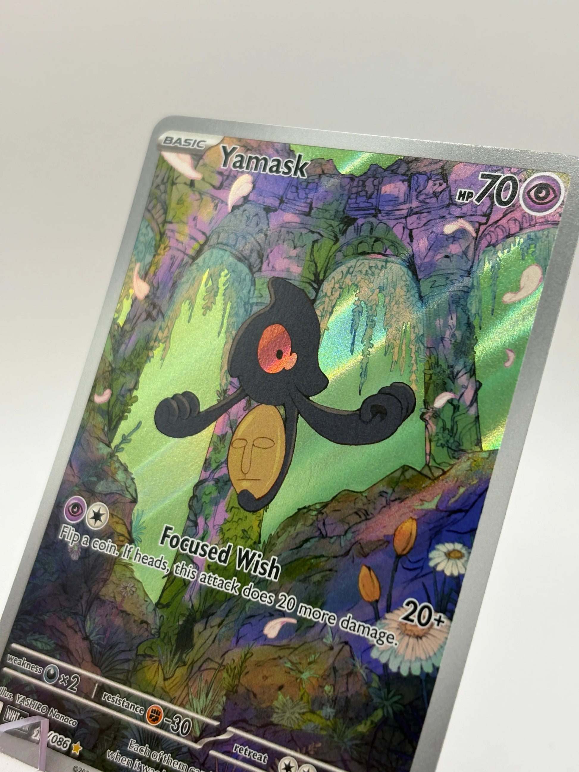 Pokemon TCG White Flare - Yamask 122/086 Illustration Rare NM FRENLY BRICKS - Open 7 Days
