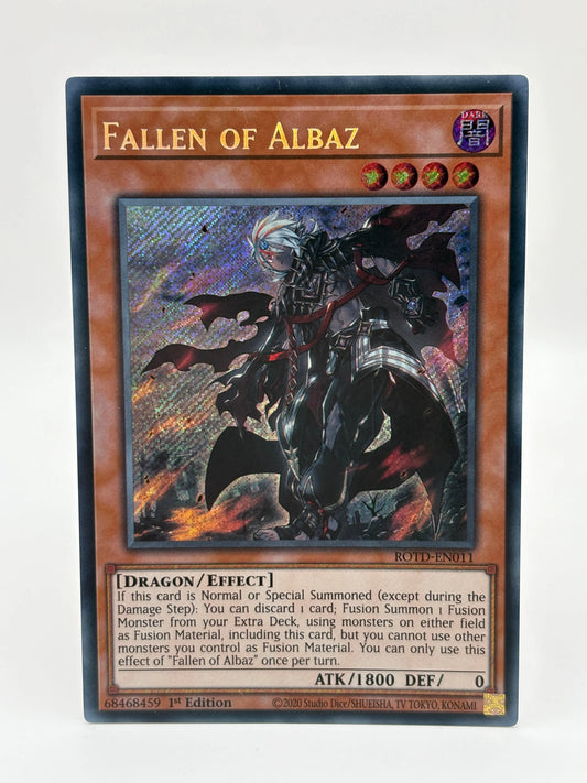 Fallen of Albaz Yu-Gi-Oh! ROTD-EN011 1st Secret Rare FRENLY BRICKS - Open 7 Days