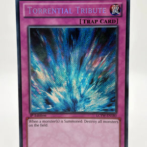 Torrential Tribute LCYW-EN180 Secret Rare 1st Edition LP Yu-Gi-Oh! Yugioh Card LP FRENLY BRICKS - Open 7 Days