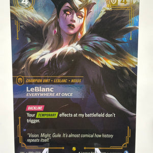 Riftbound Unleashed LeBlanc Everywhere at Once Alt Art 090a/219 Near Mint FRENLY BRICKS - Open 7 Days